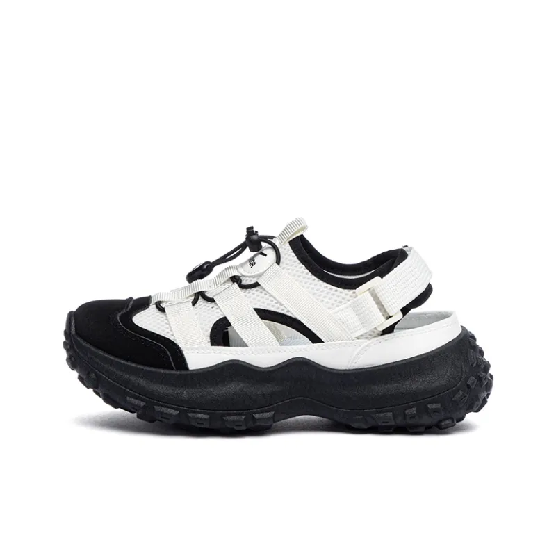 Warrior Slip Resistant And Breathable River Trekking Shoes Women's Beige Black-0