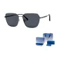 Gunmetal Frame with Black Gray Lens+[Gift for Boyfriend, for Dad Box]