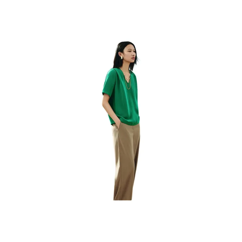 INSUN T Shirts Women's Green-2