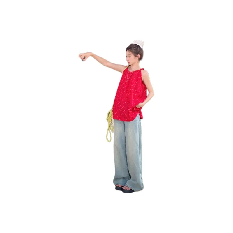 Mu Xiao Xin Tank Tops Women's Red-0