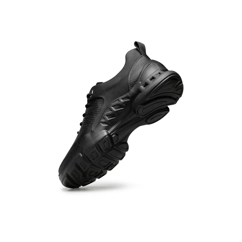 ZRO Shock Absorbers With Abrasion Resistant And Slip Resistant Properties Low Top Casual Shoes Men's Black-7