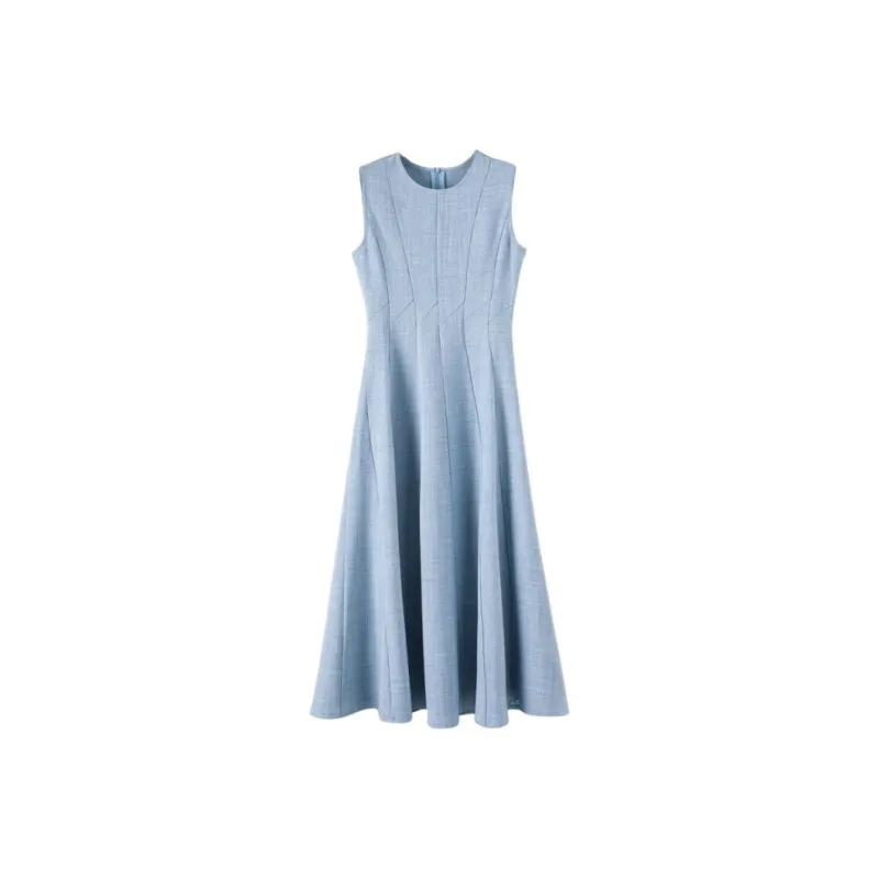 Late White Sleeveless Dress Women's-0
