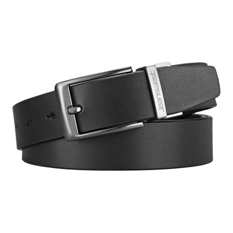 JEANSWEST Cow Split Leather Belts Men's 3.5cm-2