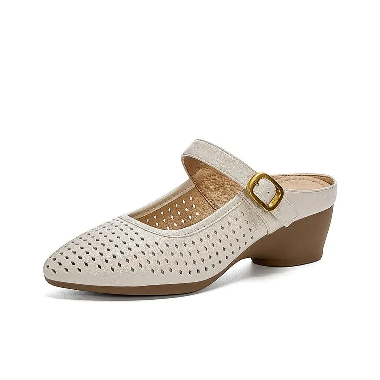 DAPHNE Rubber Sole Quiet Closed Toe Slippers Women's-7