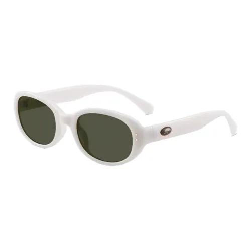 CAPONI TR/Memory Plastic Oval Sunglasses Unisex Multicolor