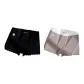 M1766-B Set-Plus Size Color Block-Black+Coffee (2 Pack)