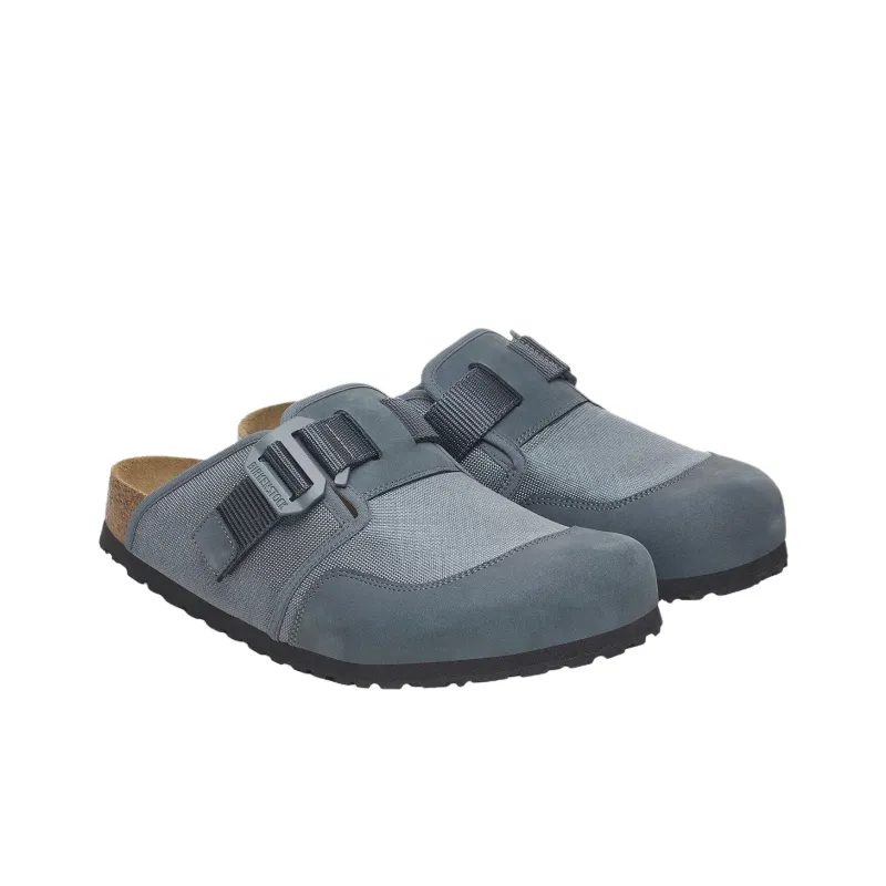 Birkenstock Boston Rubber Sole Abrasion Resistant Closed Toe Slippers Men's Gray Narrow-2