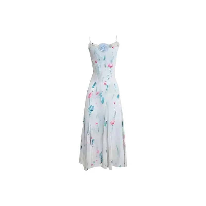 PAZZO Slip Dresses Women's Aqua Green-0