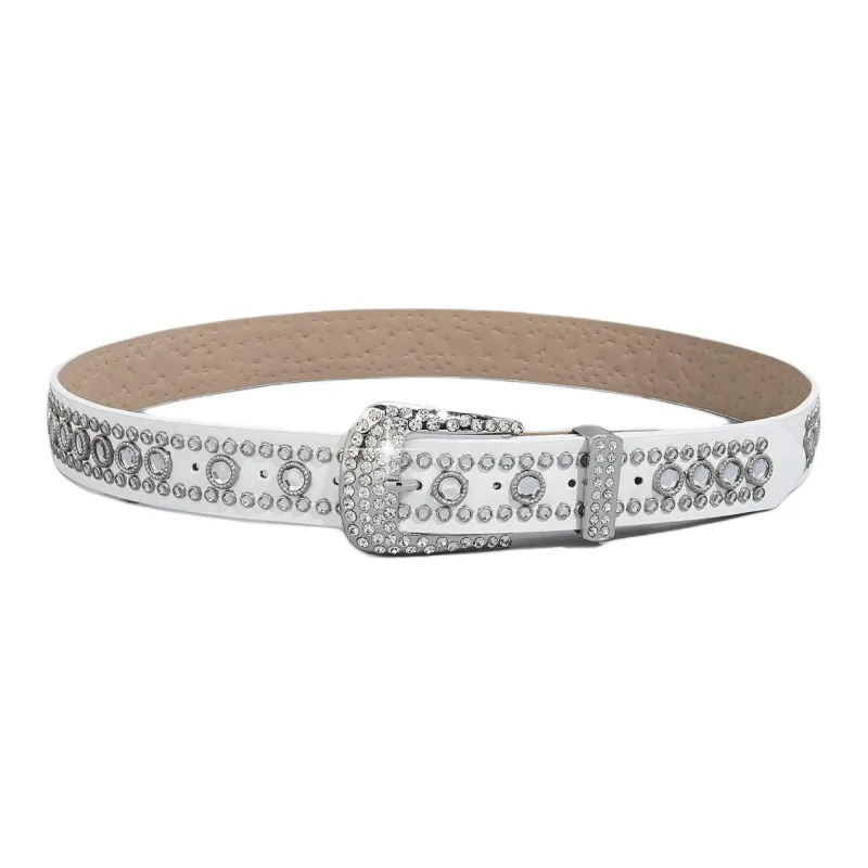JEANSWEST PU Leather Belts Women's 3.5CM-2
