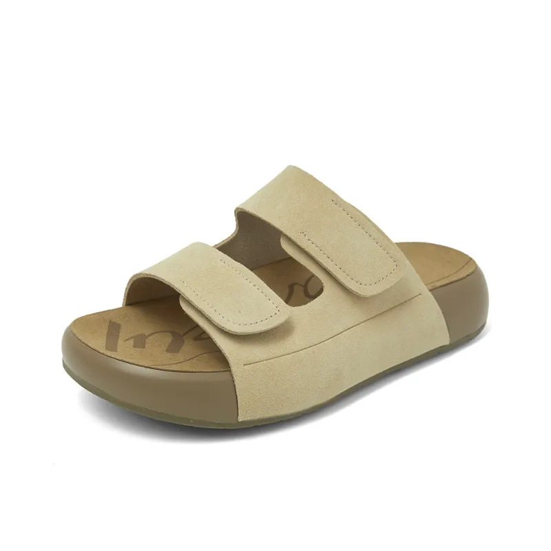 COMELY Rubber Sole Slip Resistant Slide Slippers Women's-6