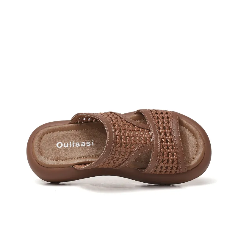 OULISASI Quiet Slide Slippers Women's-7