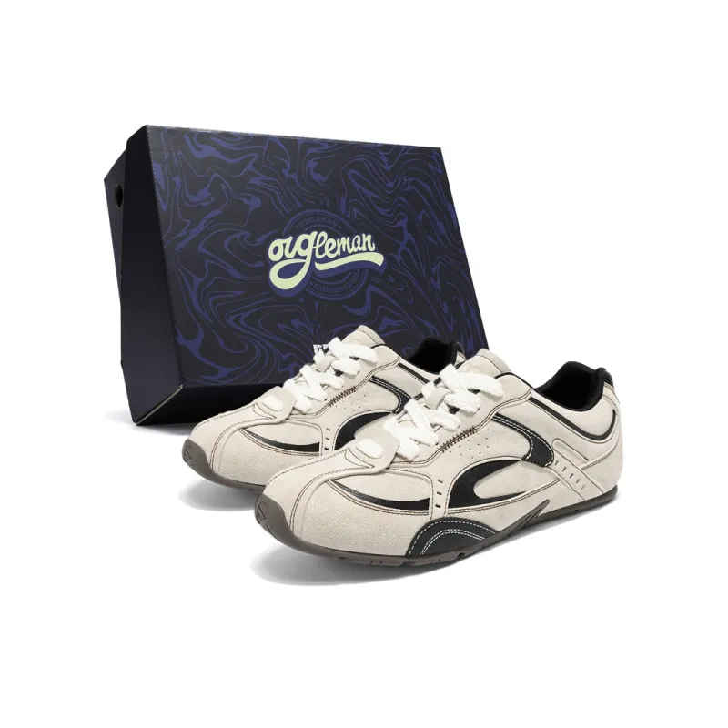 OUGLEMEN Slip Resistant, Abrasion Resistant, Lightweight Coverage Low Top Casual Shoes Men's-6