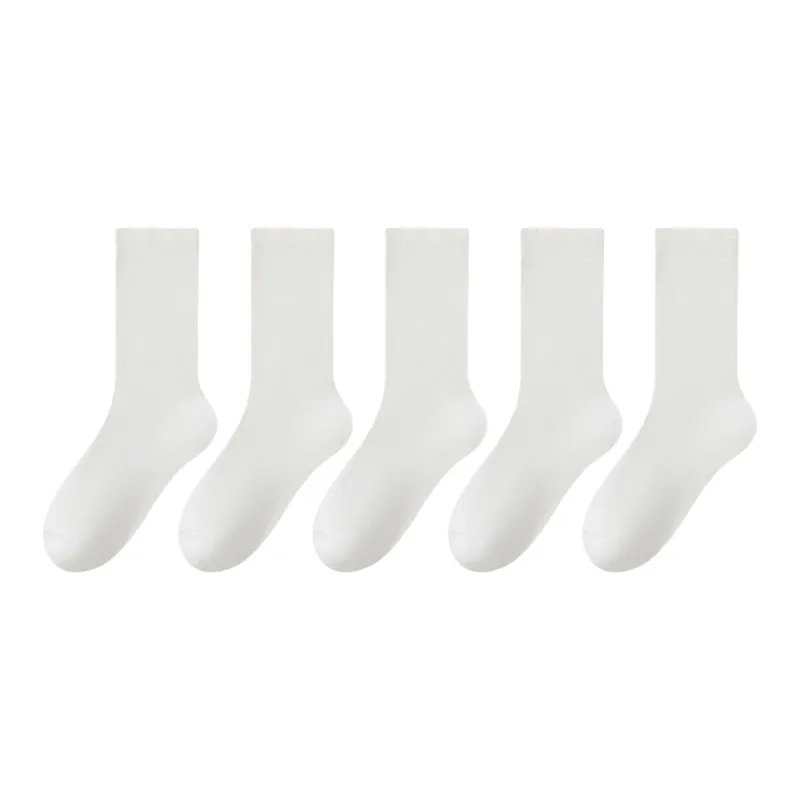 AOKANG Mid Calf Socks Women's 5 Pack-12