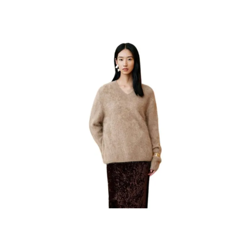 INSUN Cashmere Sweaters Women's Light Chestnut-0