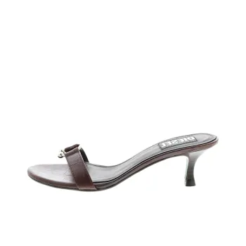 DIESEL Slide Slippers Women's Dark Brown