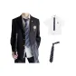 Black Three-Piece Set[Coat+Shirt+Tie]