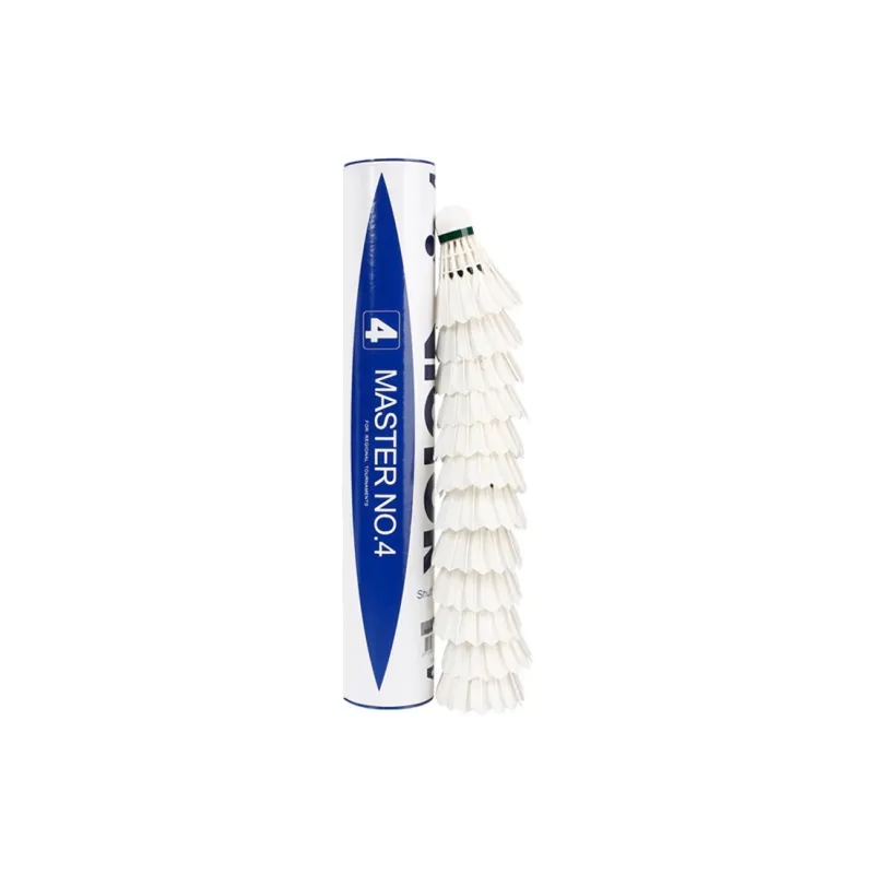 VICTOR Master Size 4 Goose Feather Shuttlecock 12 Pack Goose Feather Shuttlecocks-0