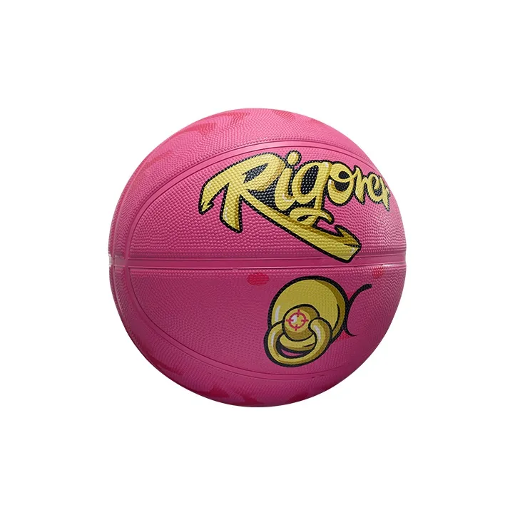 RIGORER Rubber Basketball Pink Size 7 Training Unisex-2