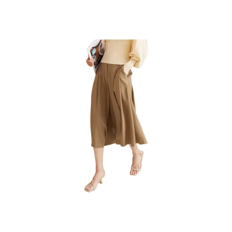 INSUN Casual Pants Women's Khaki-1