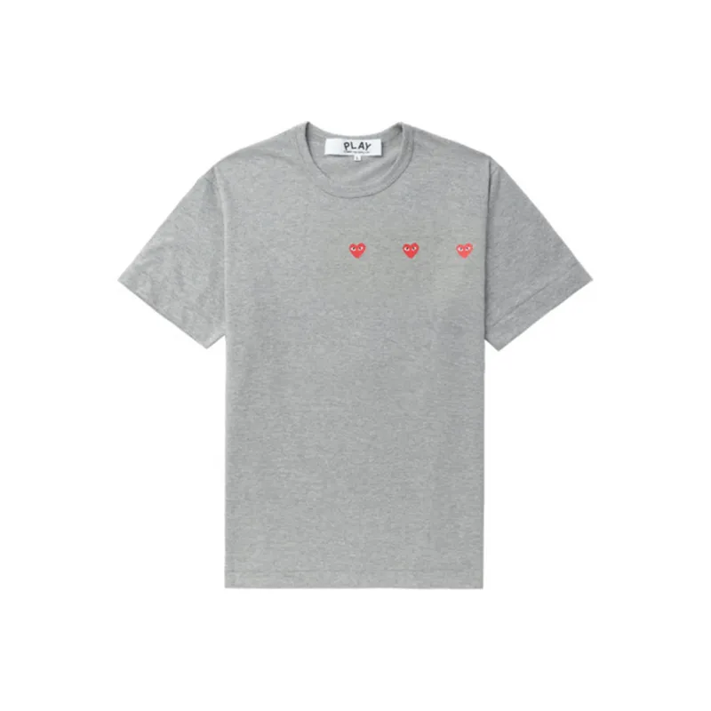 CDG Play SS24 T Shirt Unisex Gray-0