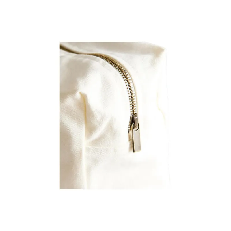 ZARA Cotton Travel Storage Bag Women's Raw White-3