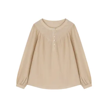 Mo Han Yi Mei Shirts Women's Khaki