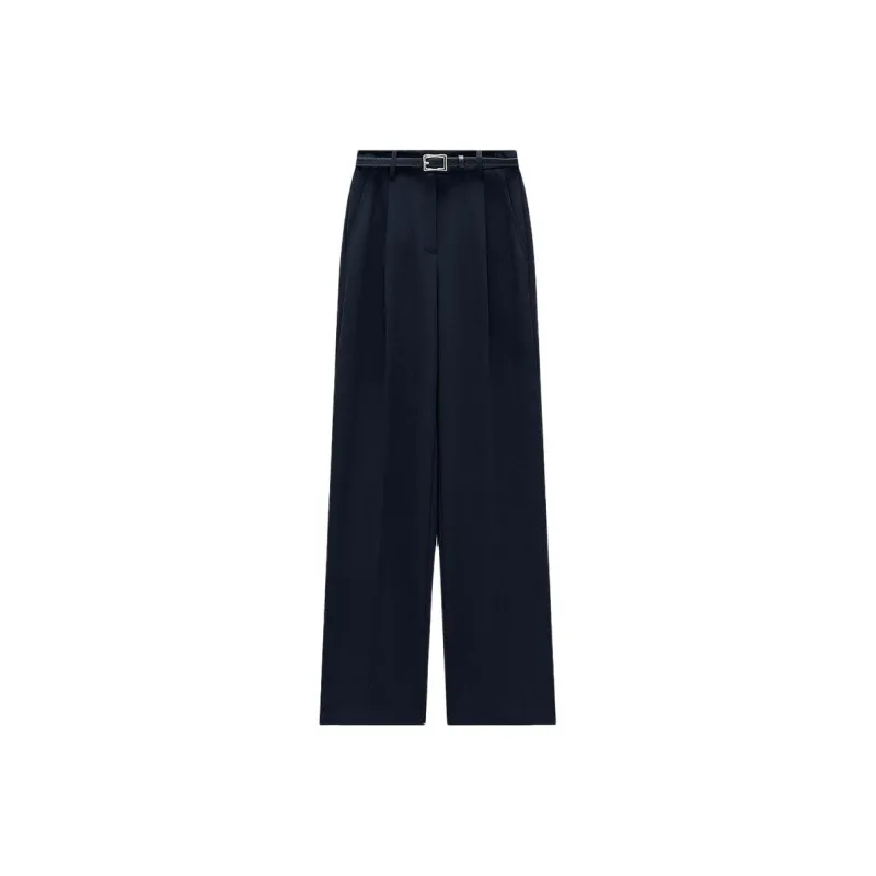 INSUN Suit Trousers Women's Navy Blue-0