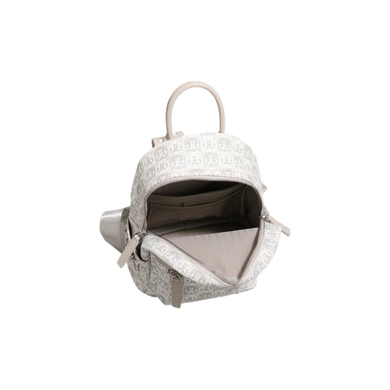OCTSUI PU One Shoulder Portable Backpack Women's Ecru-5