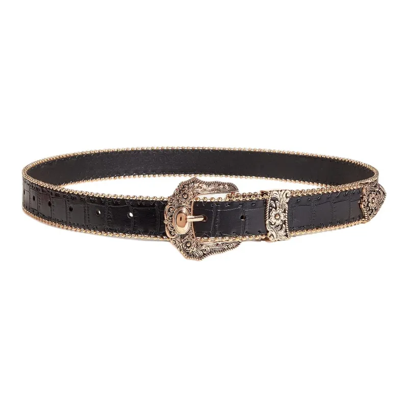 JEANSWEST PU Leather Belts Women's 2.8CM-0