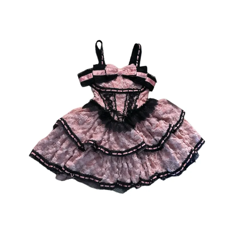 STGX Slip Dresses Women's Lace Pink-0