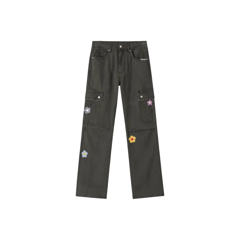 XINYINSU SS25 Jeans Unisex Green-12