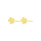 999 Sterling Silver Flower Stud Earrings 1 Pair[Gold]eh-3576.ebB
