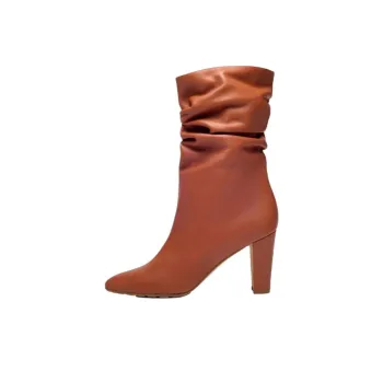 MANOLO BLAHNIK Calasso Ankle Boots 9cm Women's Brown