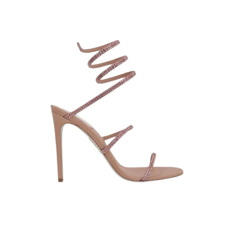 RENE CAOVILLA One Strap Sandals Women's Pink-1