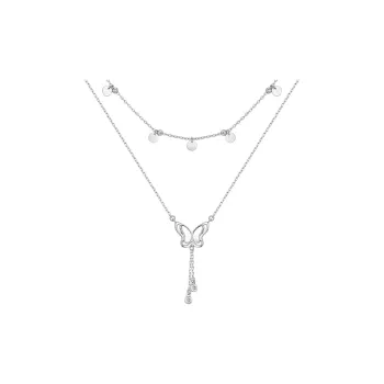 Lady Go Silver Necklaces Women's