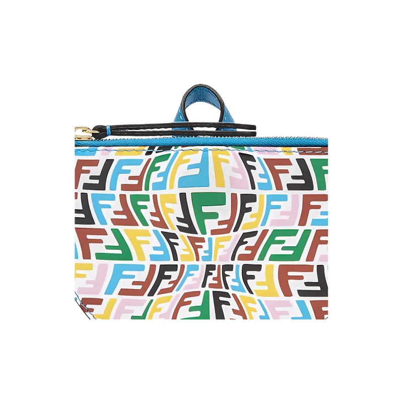 FENDI Cow Leather Coin Purse Women's Multicolor-3