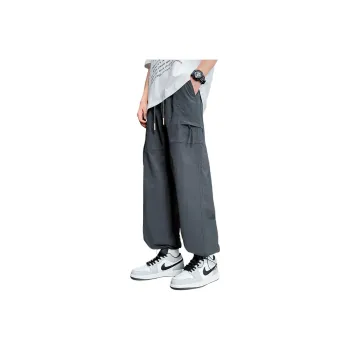 Tonlion Casual Pants Unisex Dark Gray