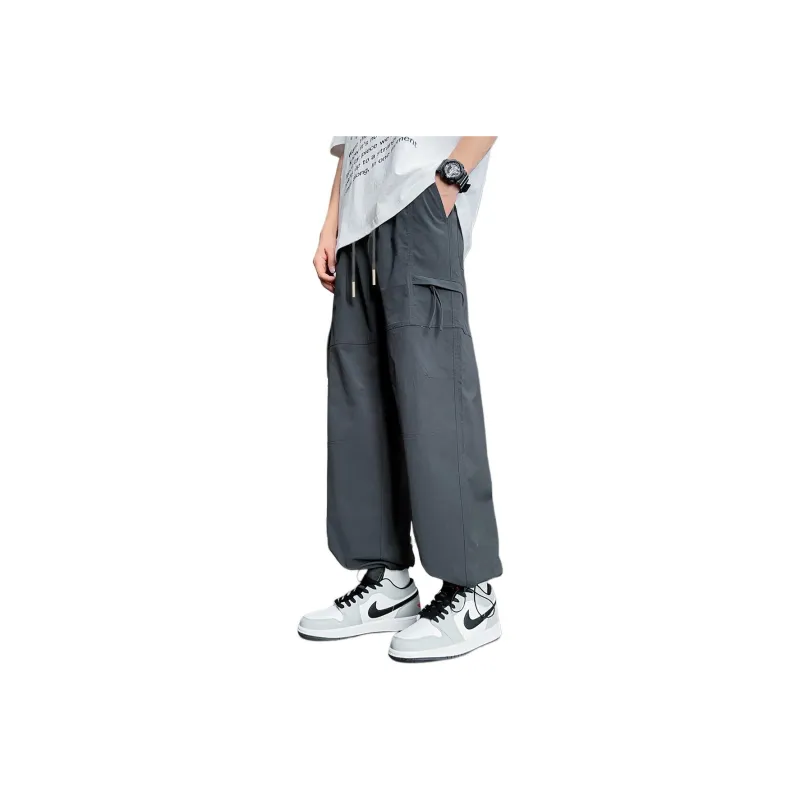 Tonlion Casual Pants Unisex Dark Gray-0