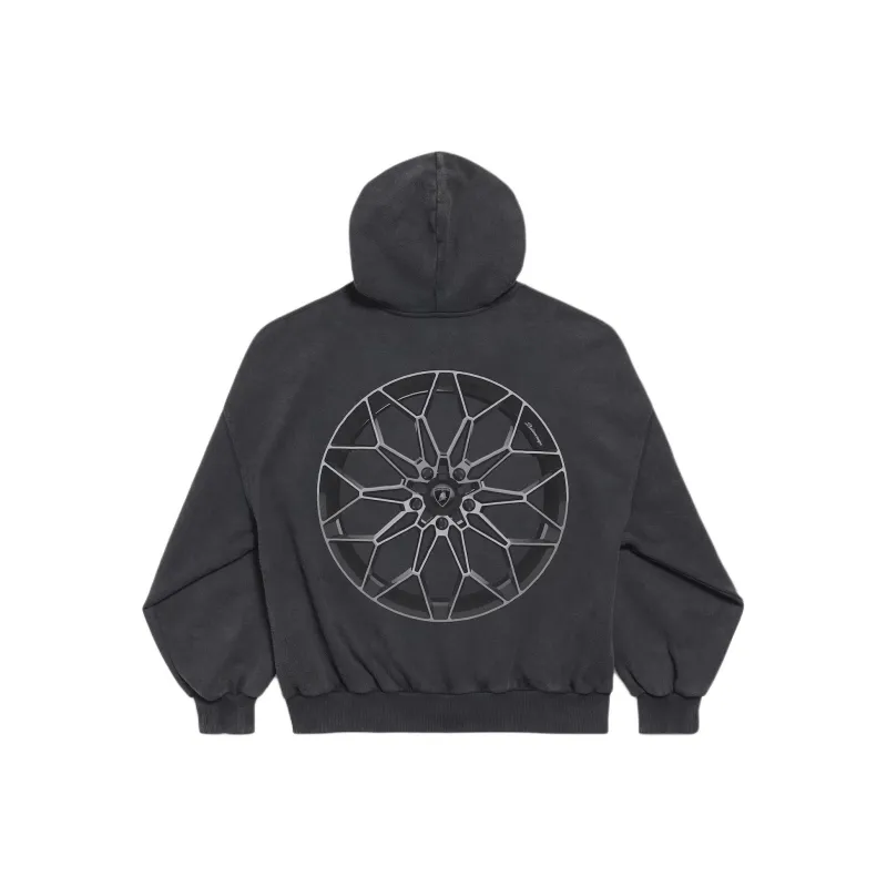 Balenciaga x Automobili Lamborghini Sweatshirt Slim Fit Men's Black-1