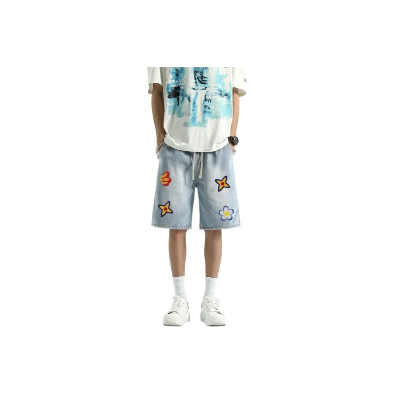 FONDLOOK Denim Shorts Men-4