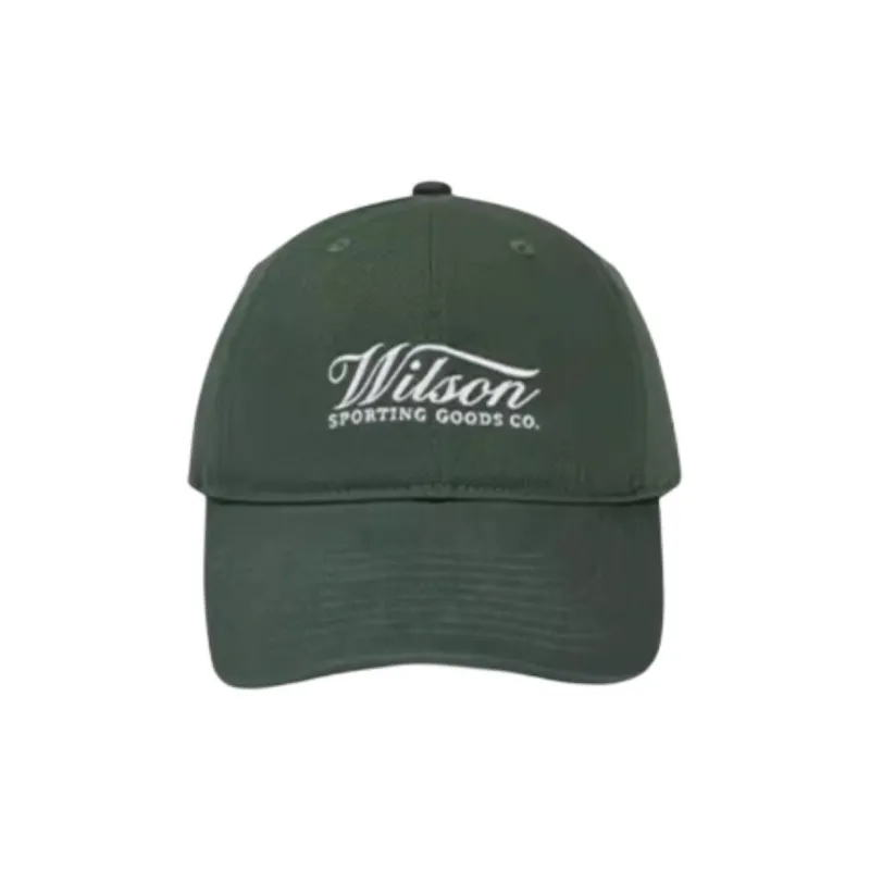 Wilson Cotton Baseball Caps Unisex Platane Green-1