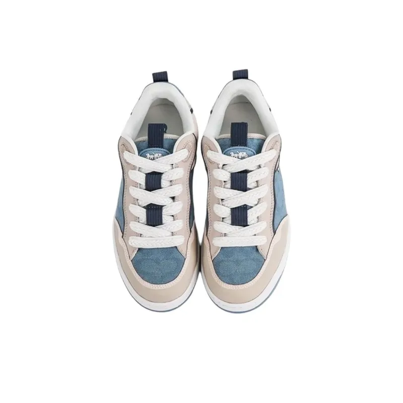 COACH Low Top Skateboard Shoes Men's Gray Blue-3