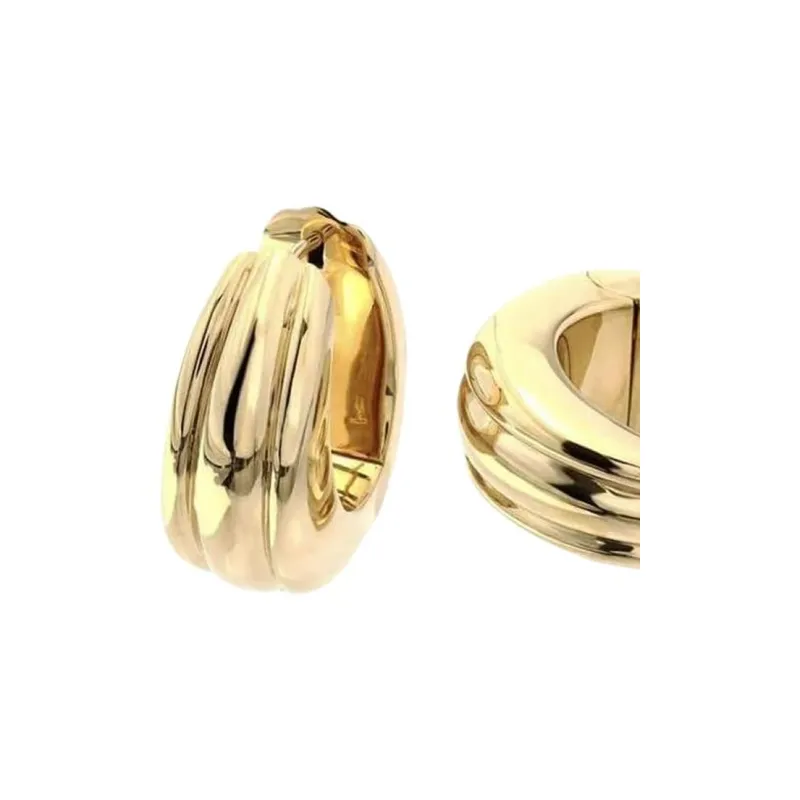 TOM WOOD 925 Sterling Silver Earrings Women's Gold-2