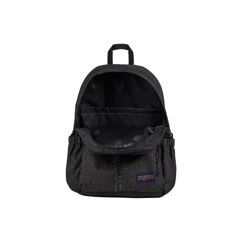 JanSport Recycled Polyester Backpack Men's Black Gray-4