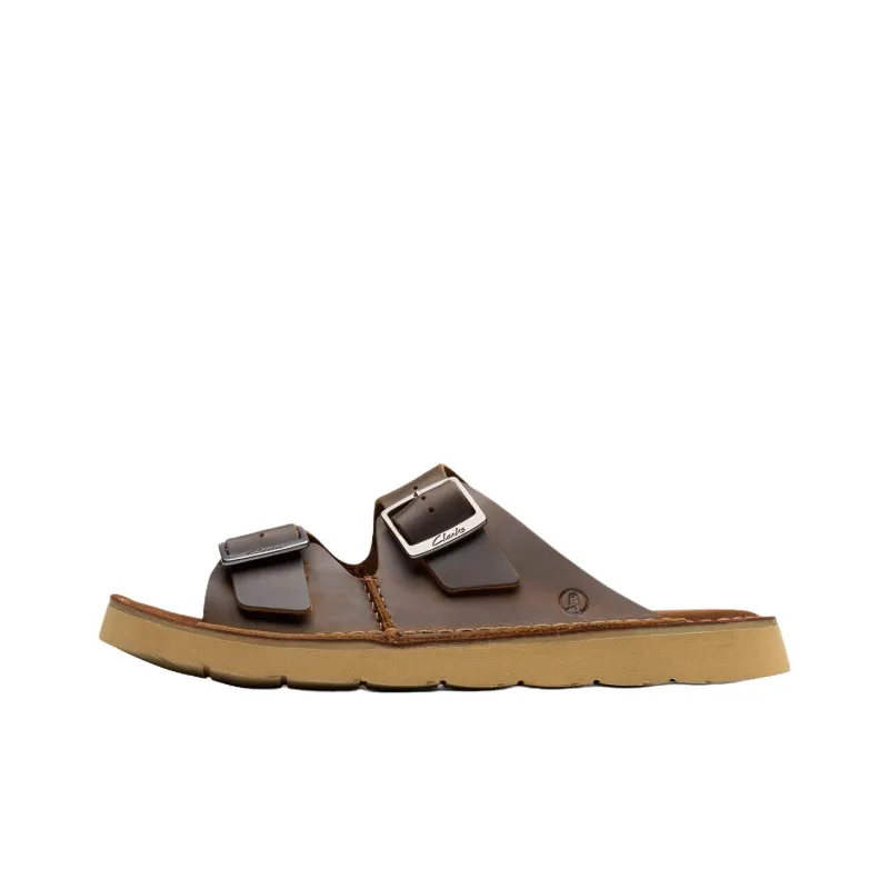 Clarks EVA Abrasion Resistant Slide Slippers Men's Umber-0