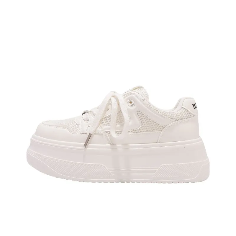 Medd Anti Slip Wear Resistant Low Top Classic Skateboard Shoes Women's Ecru Adjustable-0