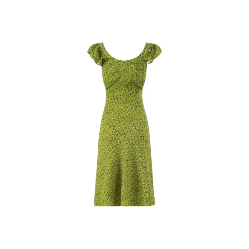 SNZX Slip Dresses Women's Green Slip Dress-0