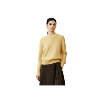 INSUN Sweaters Women's Light Yellow