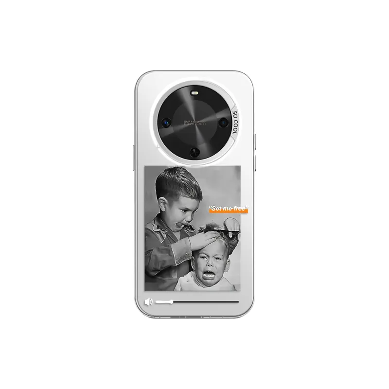 YAOCAI Acrylic Material Haircut Boy H Phone Cases Compatibility With MVMOM 30/20 Trendy And Cool-13