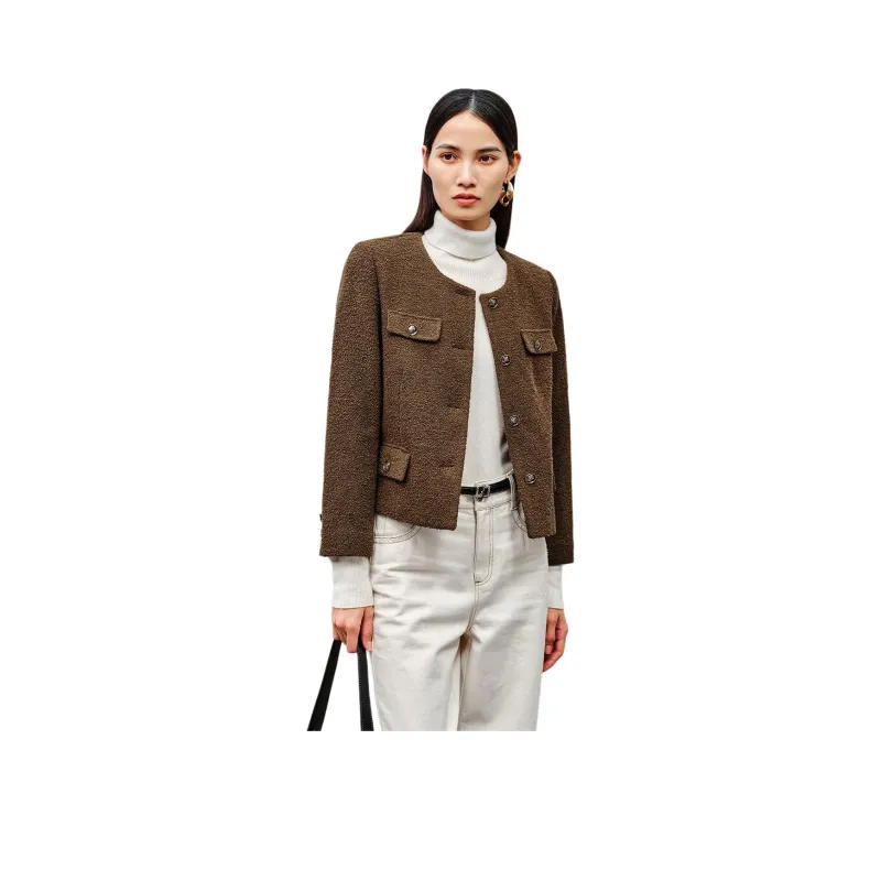 INSUN Jackets Women's Light Camel-1